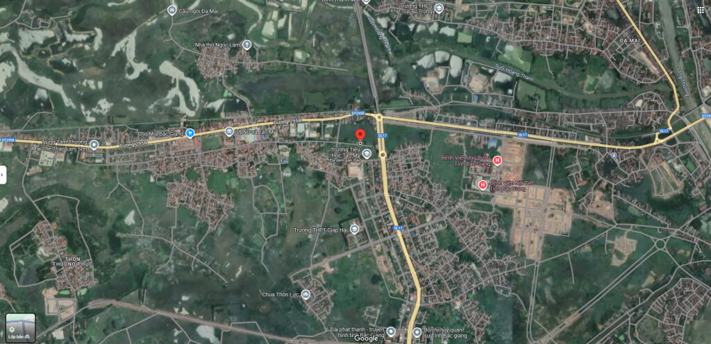 vị trí dự án tân mỹ avenue bắc giang